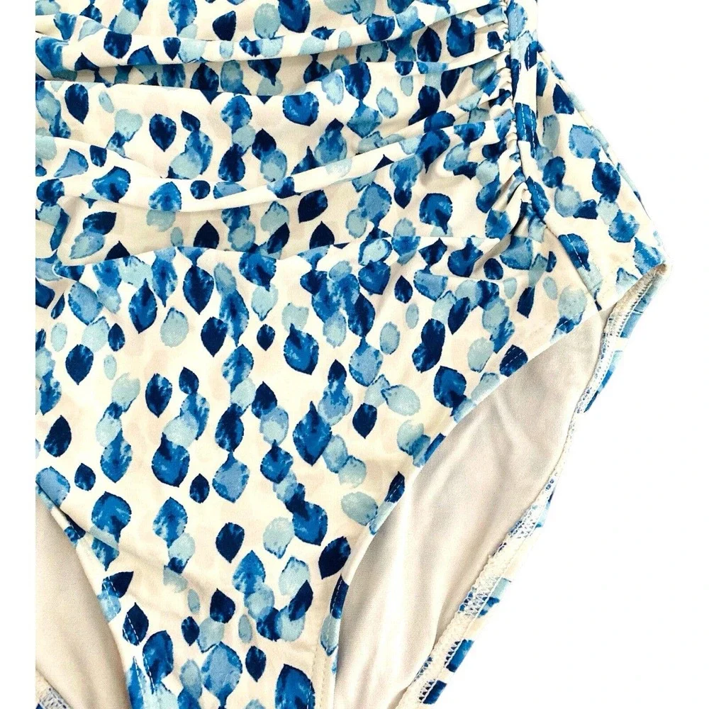 NIPTUCK SWIM Tummy Control Multifit‎ Cup Geometric One Piece Swimsuit sz 4